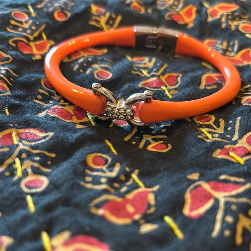 Fossil brand orange bangle bracelet